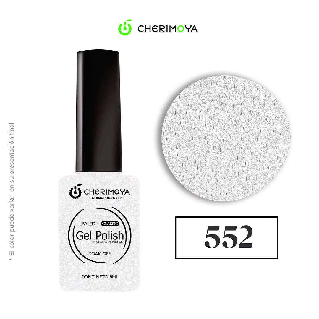 Esmalte cherimoya 552 8ml UV/LED 1