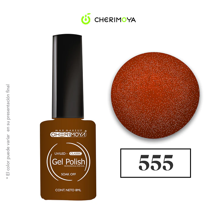 Esmalte cherimoya 555 8ml UV/LED 1