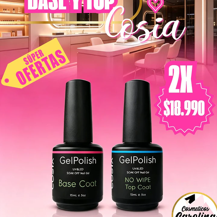 Super Duo Base y Top Cosia 15ml  1
