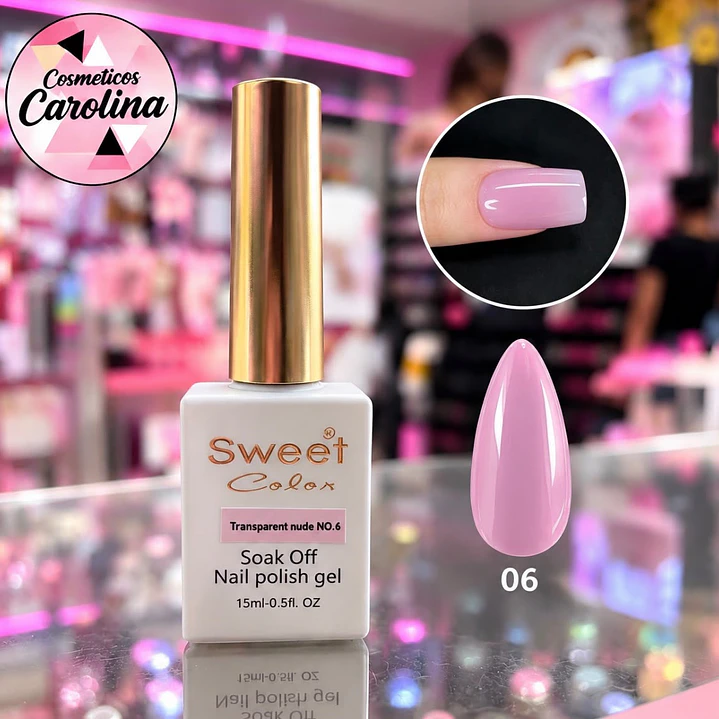 Esmalte Transparent Nude 06 Sweet Color 1