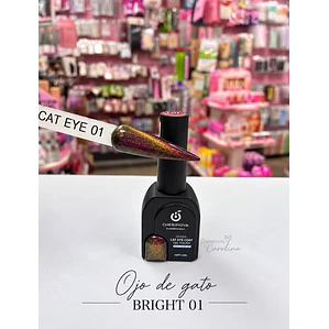 Esmalte Cat Eye Cherimoya Galaxy Glitter 01  12ml