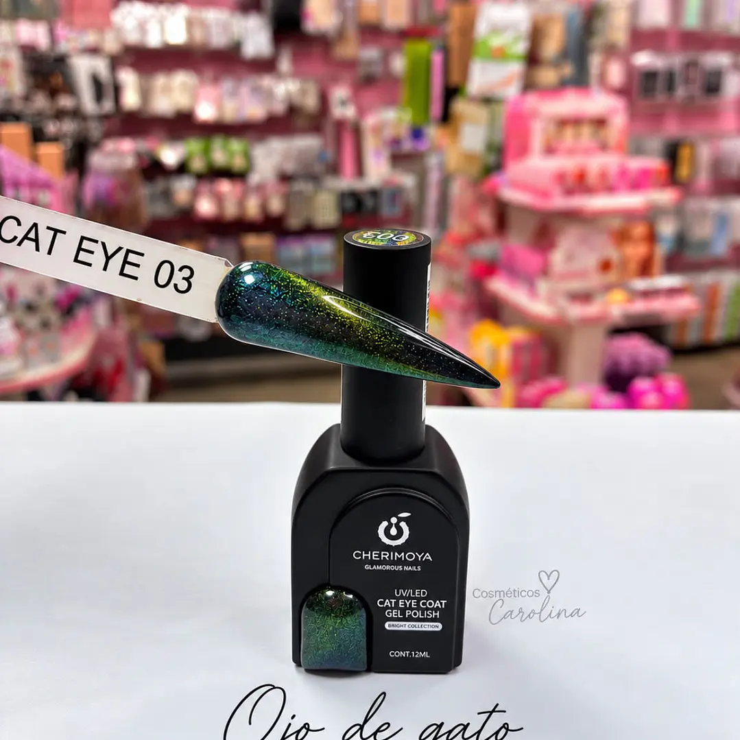 Esmalte Cat Eye Cherimoya Galaxy Glitter 03 12ml 1