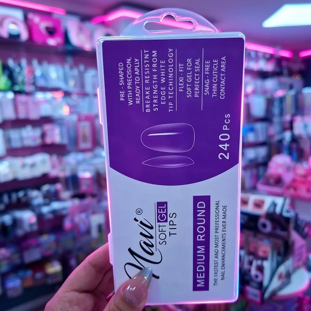 Tips soft gel Navi Medium Round 240pcs  1