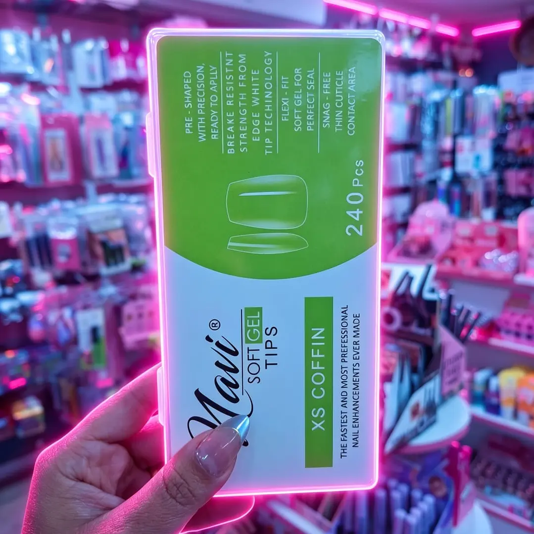 Tips soft gel Navi Xs Coffin  240pcs 1