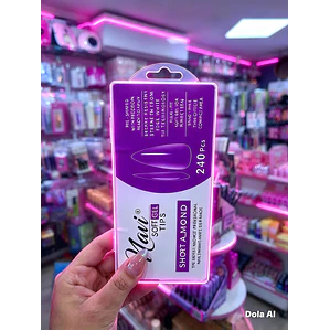 Tips soft gel Navi Short Almond 240pcs