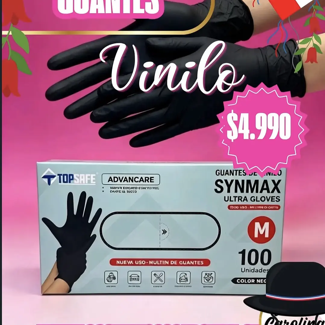 Guantes De Vinilo 100pcs 1