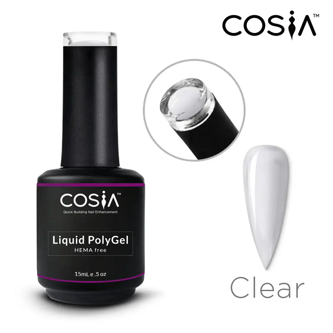 Polygel Liquido Cosia Clear 15ml 1