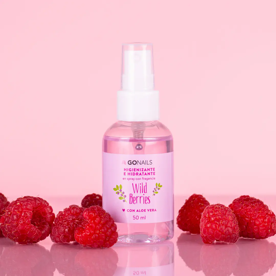 Higienizante e Hidratante de Manos y Pies Wild Berries de Go Nails 1