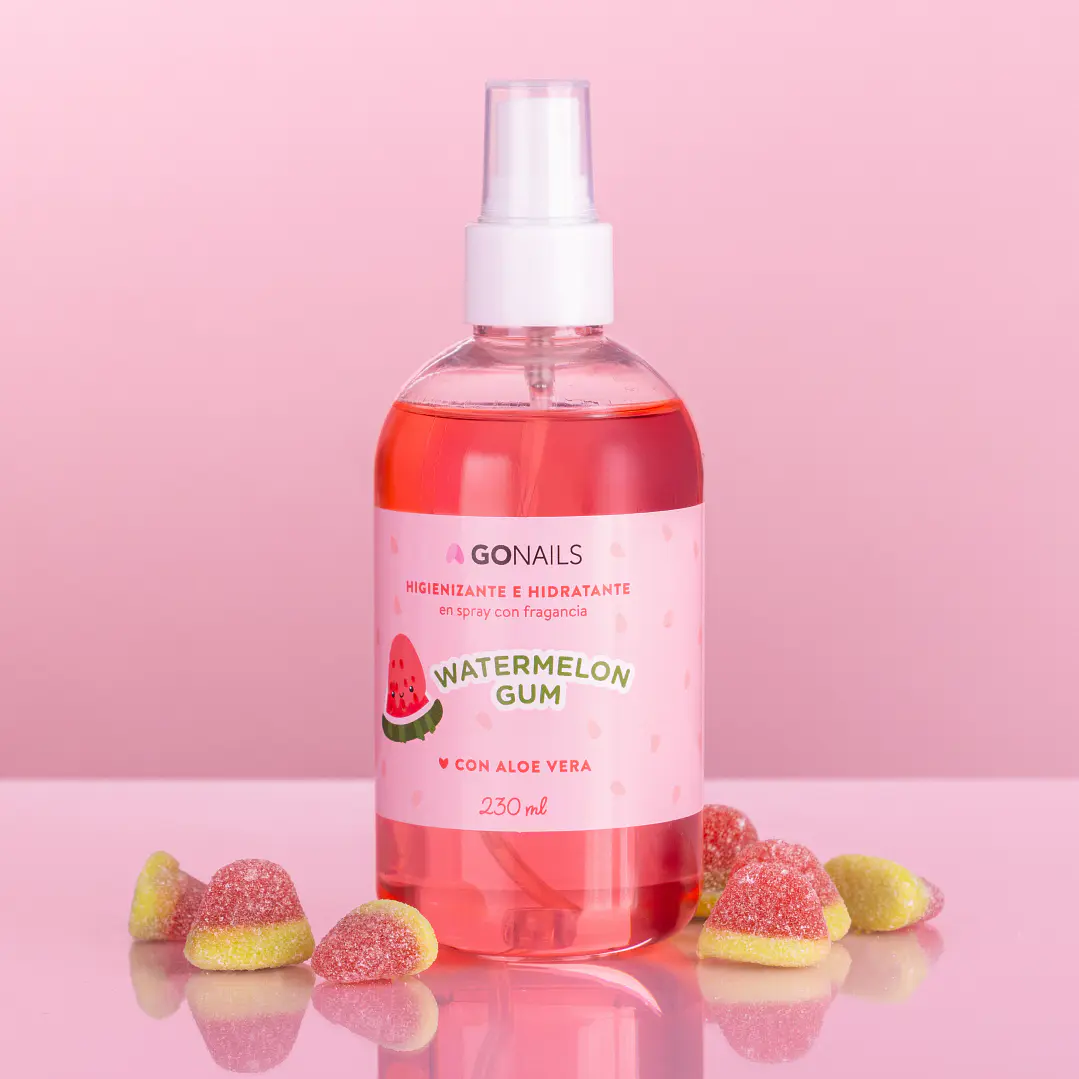 Higienizante e Hidratante de Manos y Pies WaterMelon Gum de Go Nails 2
