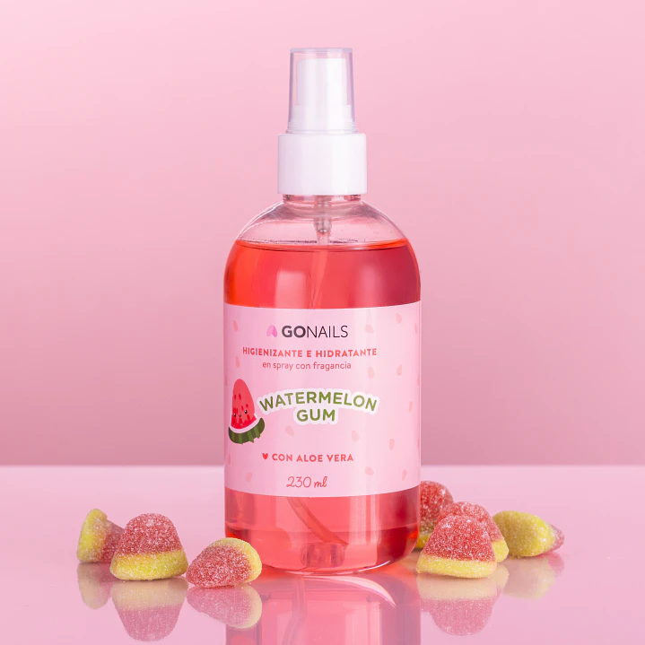 Higienizante e Hidratante de Manos y Pies WaterMelon Gum de Go Nails 2