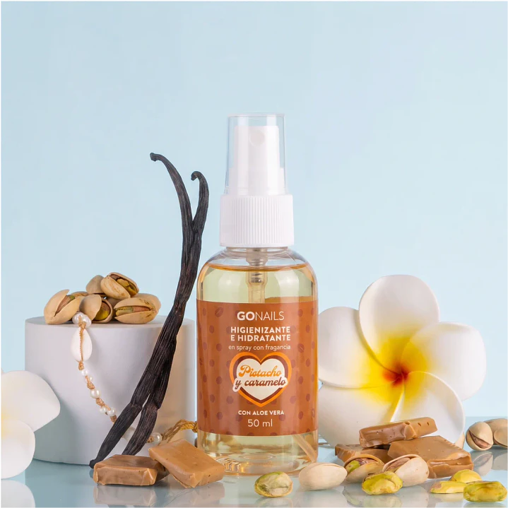 Higienizante e Hidratante de Manos y Pies Pistacho y Caramelo de Go Nails 1