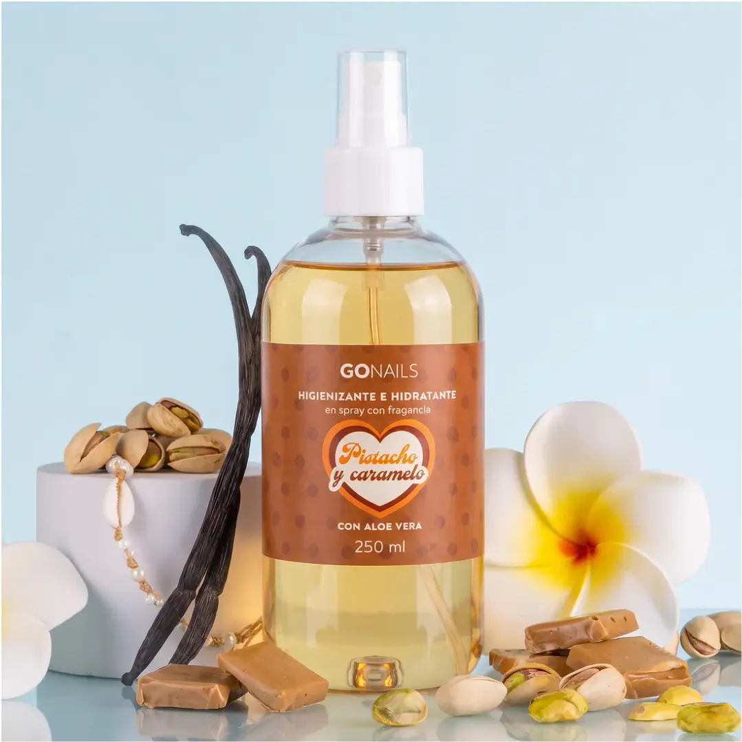 Higienizante e Hidratante de Manos y Pies Pistacho y Caramelo de Go Nails 2