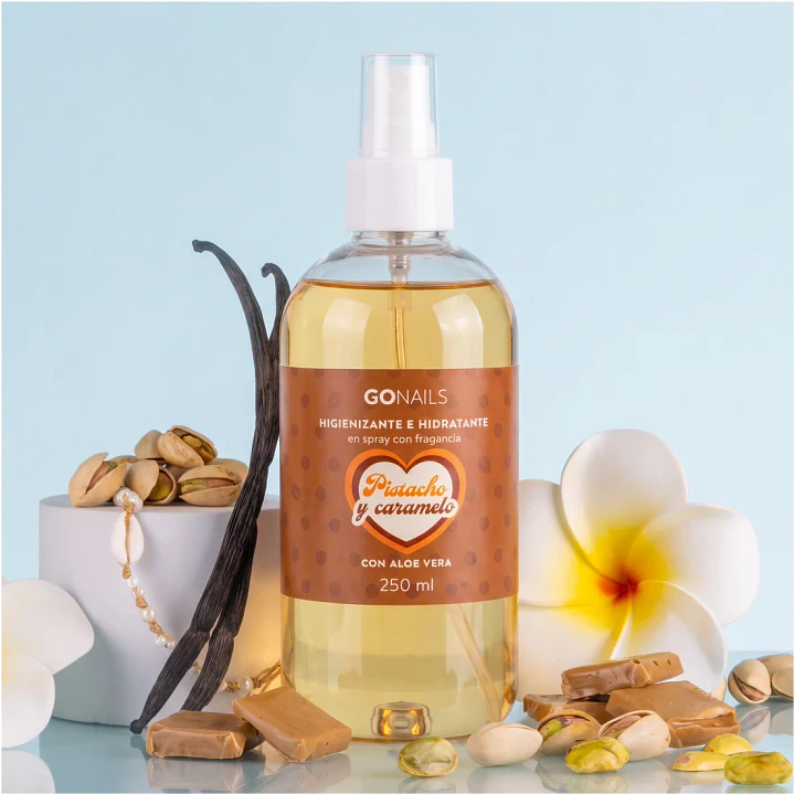 Higienizante e Hidratante de Manos y Pies Pistacho y Caramelo de Go Nails 2