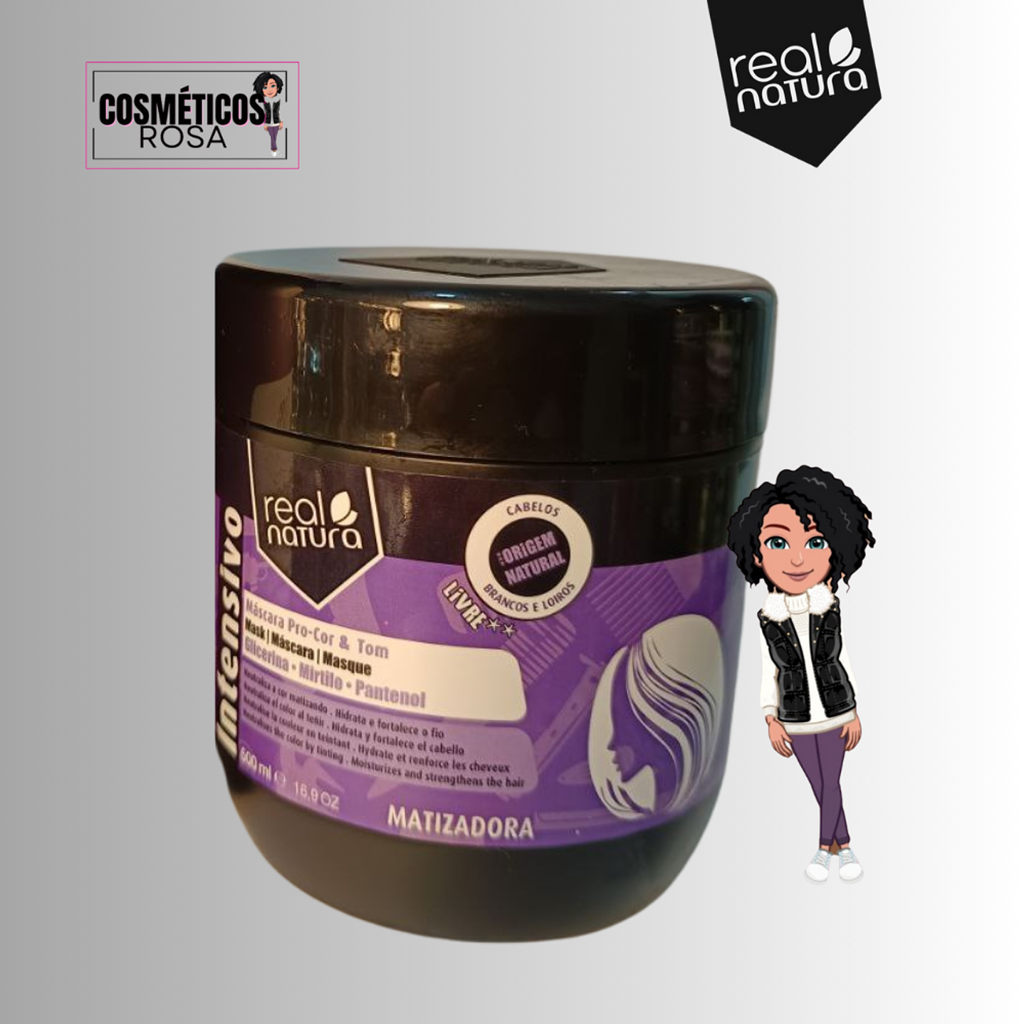 Máscara Matizadora Real Natura 500g