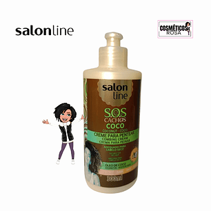 Creme para Pentear SOS Cachos Coco (300ml) - Definição e Proteção