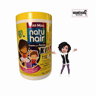 Máscara Natu Hair Kids – Hidratação Profunda e Nutrição Delicada 1 kg