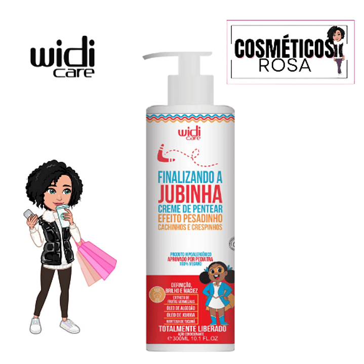 💚 Widi care: Jubinha - Creme de Pentear pesadinho, finalizador 300ml