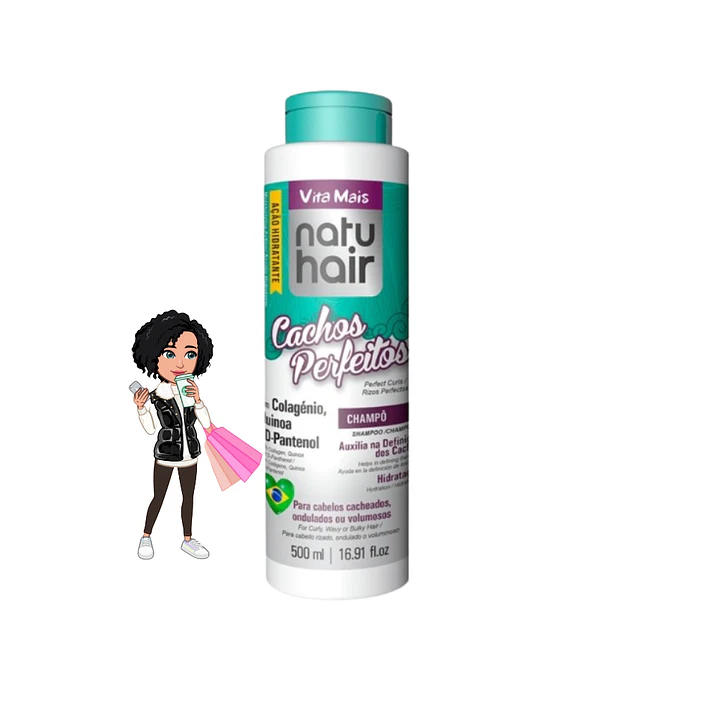 ✅Natuhair champô cachos perfeitos 500ml