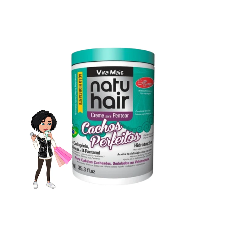 ✅Natuhair creme pentear cachos perfeitos 1kg