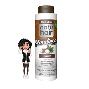 ✅Natuhair - Shampoo NatuHair Mandioca - 500ml