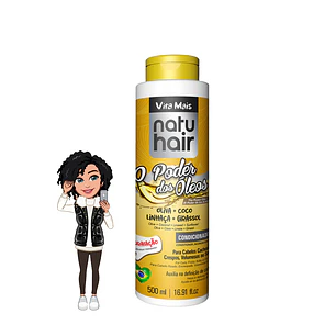 ✅Condicionador Natuhair O Poder dos Óleos - 500ml