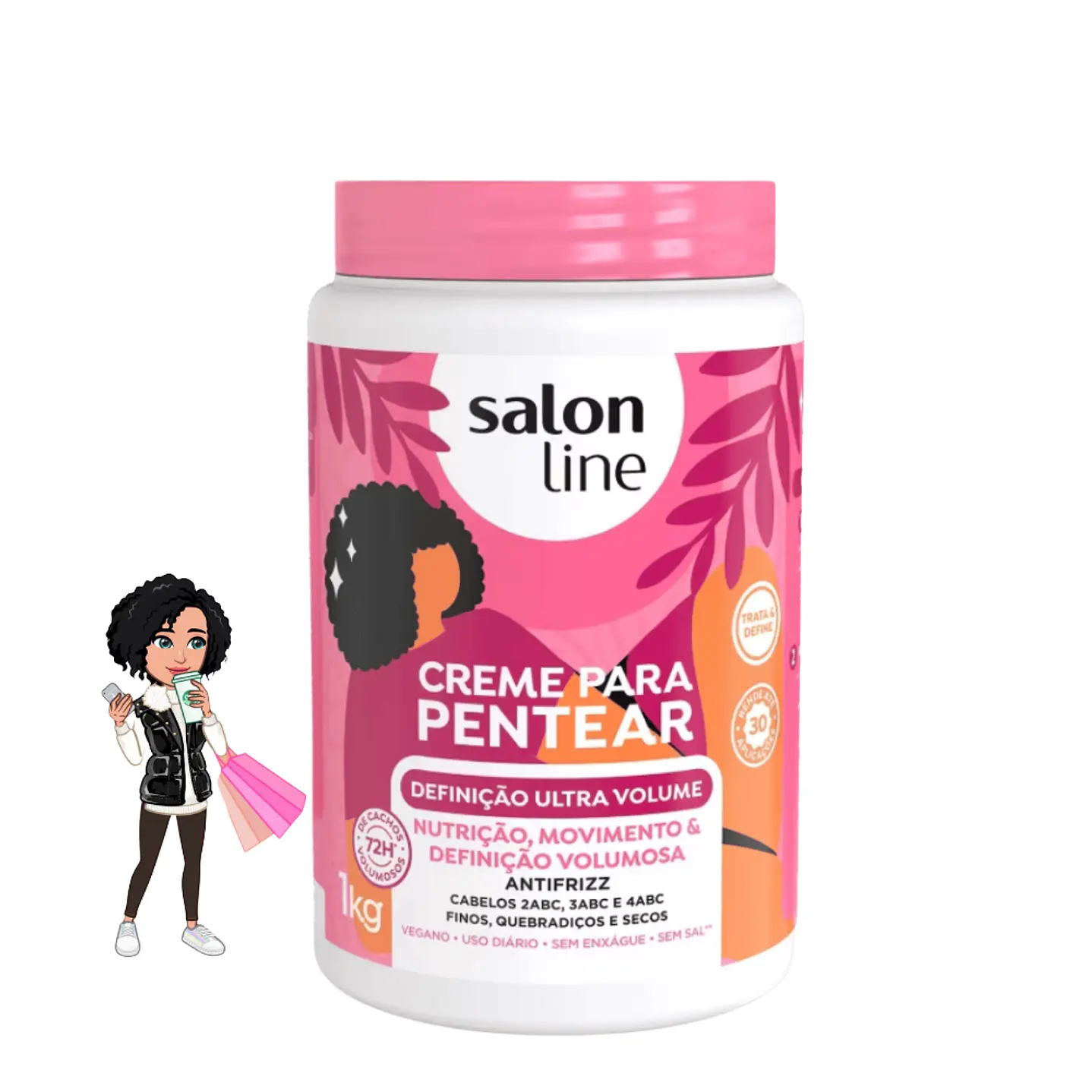 Salon Line Creme para Pentear - Definição Volumosa