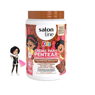 💚Salon Line creme pentear chocolate 1kg 