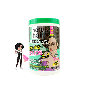 ✅NatuHair Força Cachos – Creme de Pentear Antifrizz 1kg
