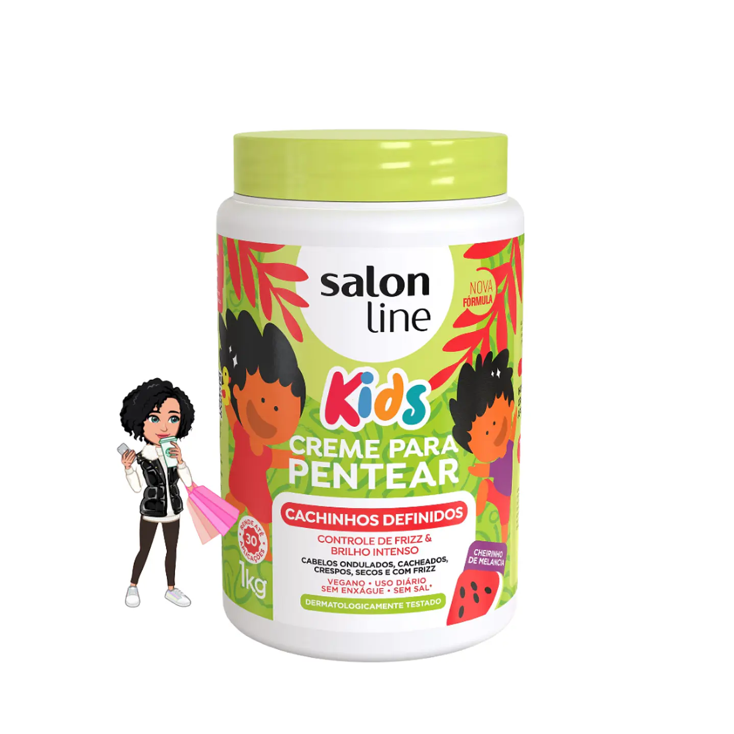 ✅Salon Line creme pentear melancia 1kg