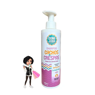 Dona Juba Shampoo Caracóis e Crespos 400ml – Definição e Nutrição para o Seu Cabelo