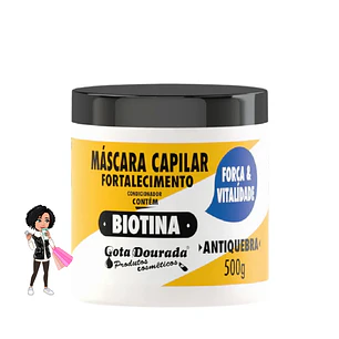 💚Gota Dourada, Máscara biotina 500ml