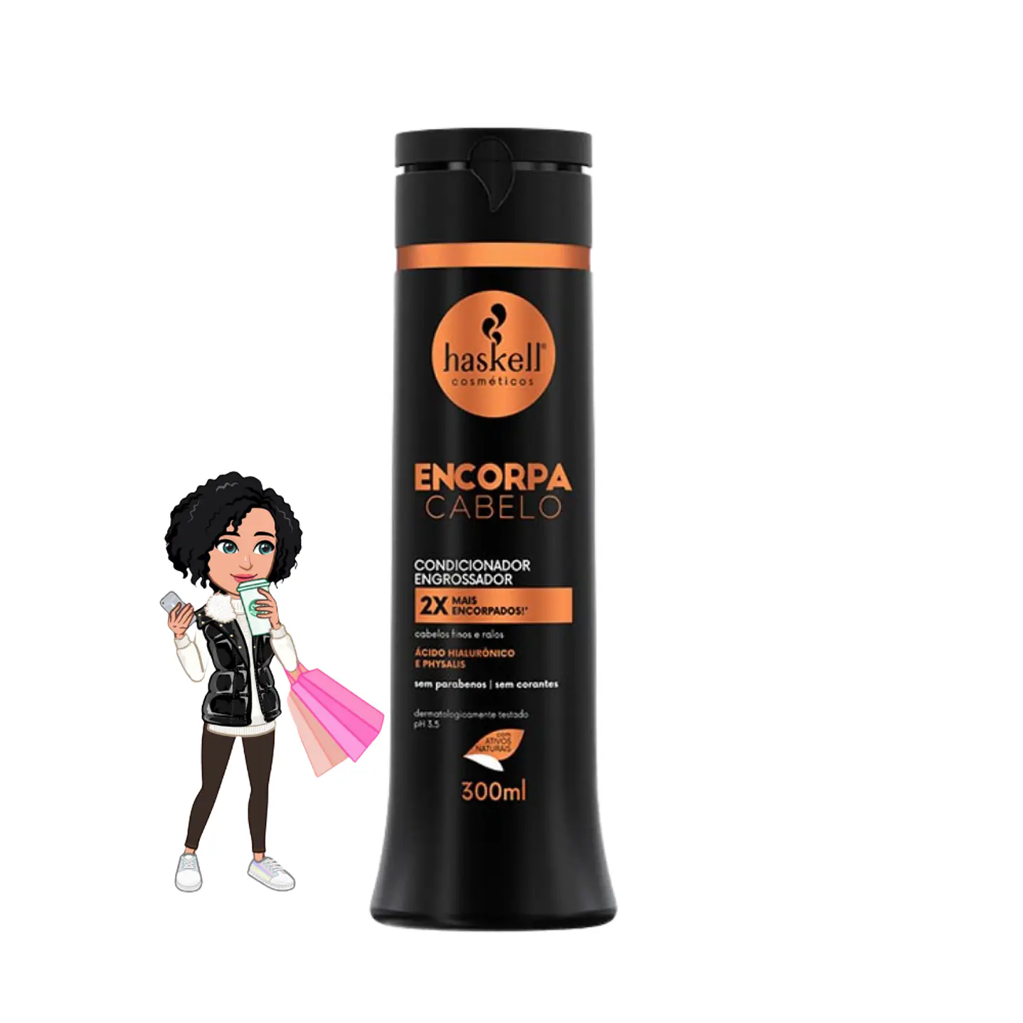 ✅Condicionador Encorpa Cabelo Haskell - 300ml
