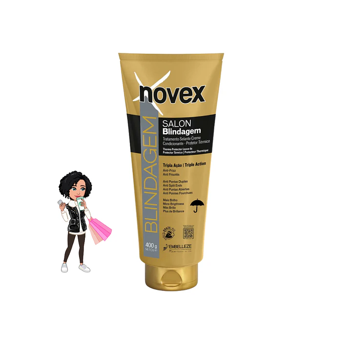 ✅ Novex - Blindagem, protetor térmico 400ml