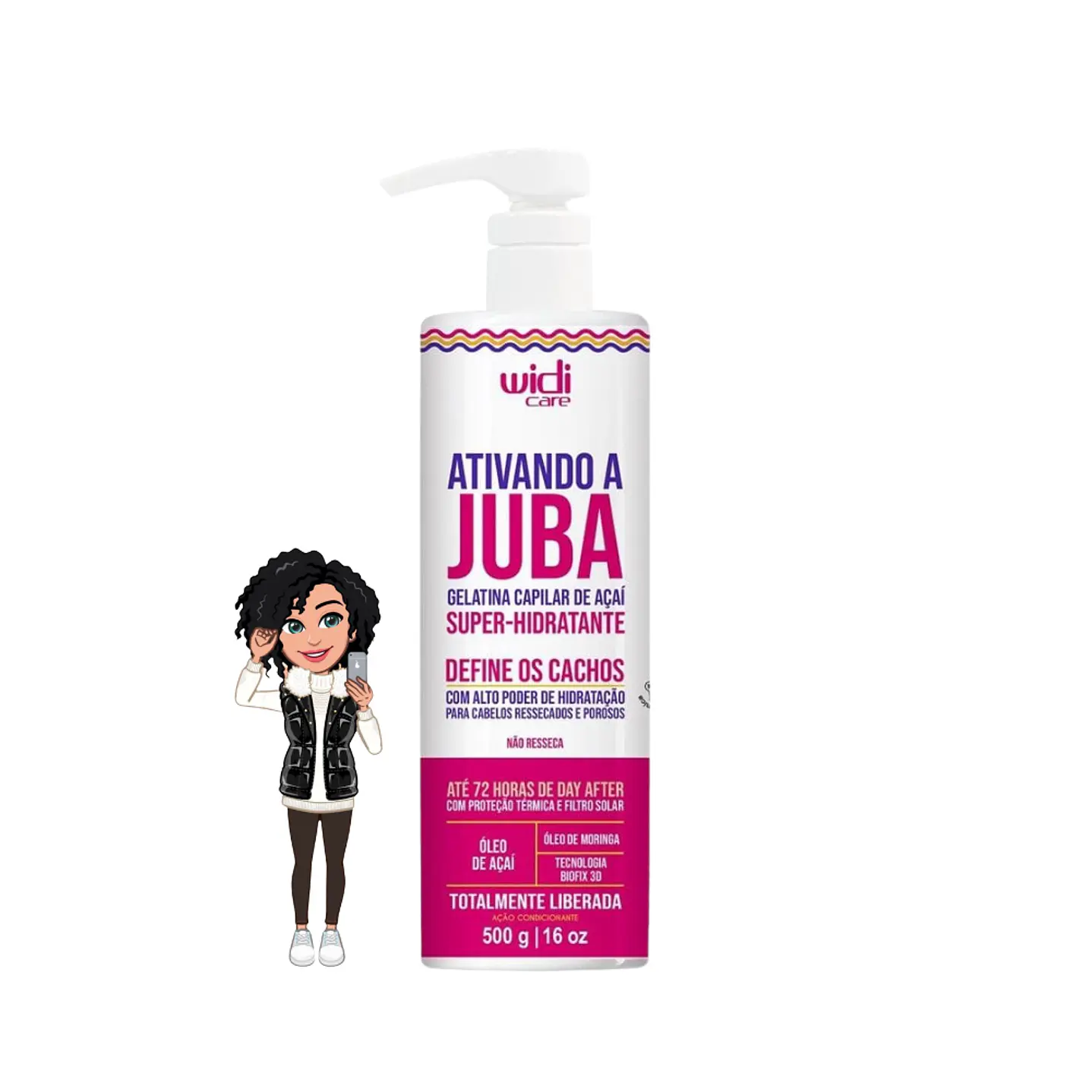 ✅Widi care-Juba Ativador de cachos,500g