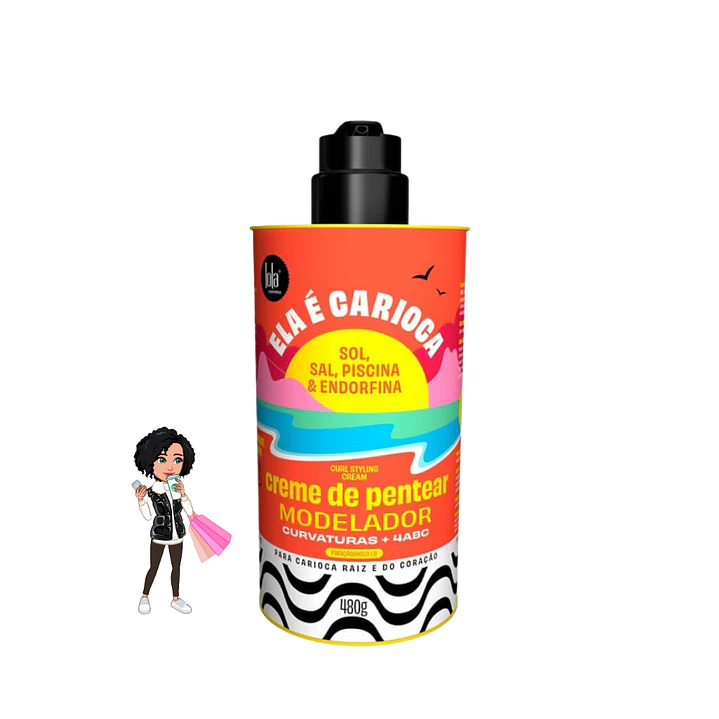 ✅Creme pentear ela crioula Lola 4ABC (450g)