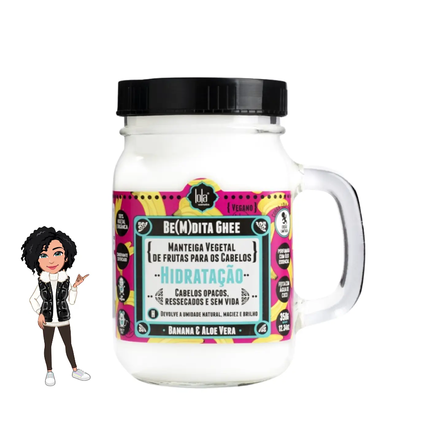 ✅Manteiga Vegetal Be(M)dita Ghee Hidratação - Lola Cosmetics