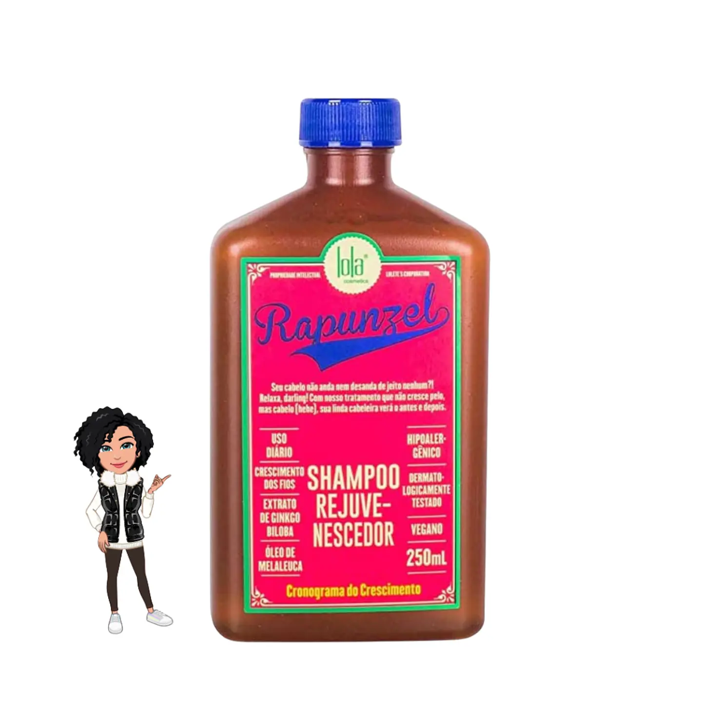 ✅Shampoo Rejuvenescedor Rapunzel - Lola Cosmetics (250ml)