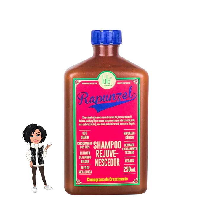 ✅Shampoo Rejuvenescedor Rapunzel - Lola Cosmetics (250ml)
