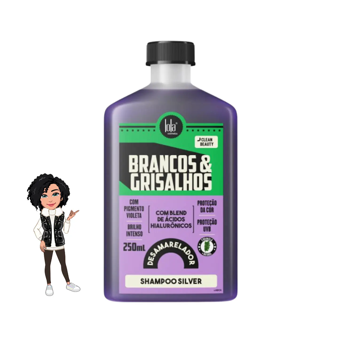 ✅Lola - Shampoo Silver Matizador Brancos & Grisalhos (250ml)