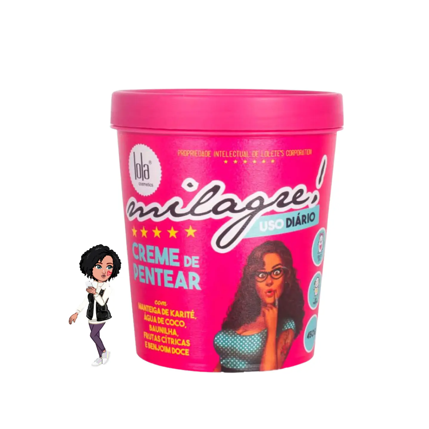 ✅Creme de Pentear Lola Milagre - Uso Diário (450g)