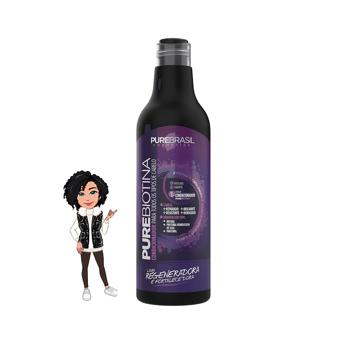 ✅Condicionador Biotina Pure Brasil ( 500ml)