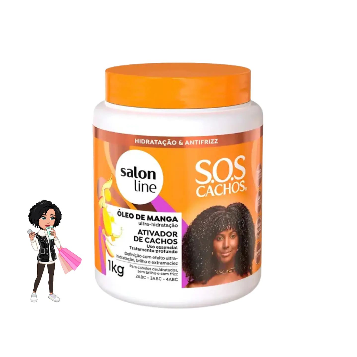 ✅Salon Line S.O.S Cachos - Óleo de Manga Ativador de Cachos 1kg
