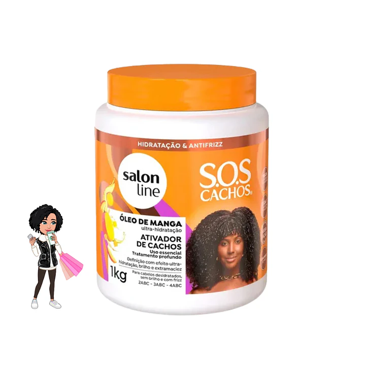 ✅Salon Line S.O.S Cachos - Óleo de Manga Ativador de Cachos 1kg