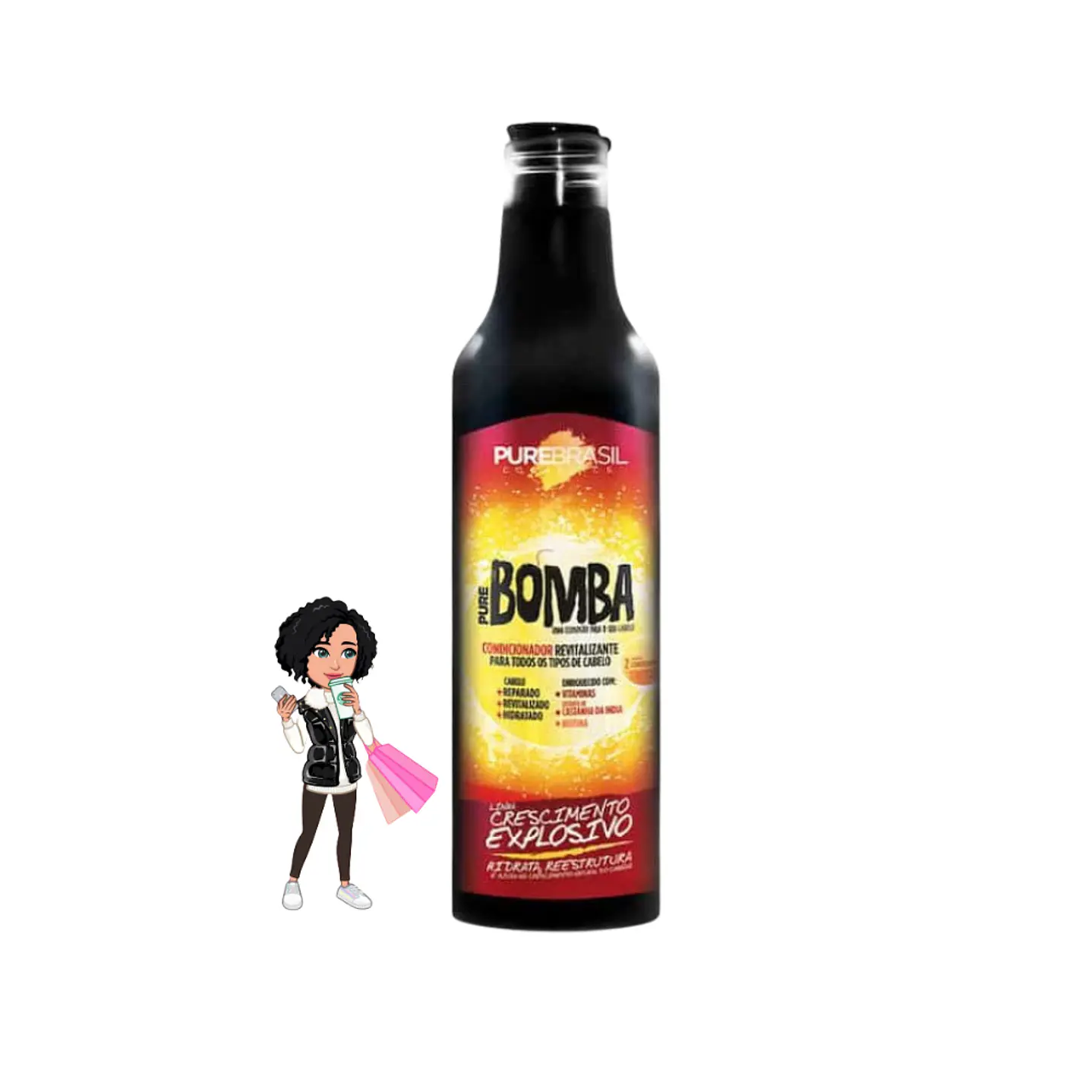 ✅Condicionador bomba Pure Brasil 500ml