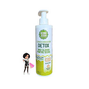 ✅Dona Juba Condicionador Detox 400ml – Revitalização e Frescor para Seus Cabelos