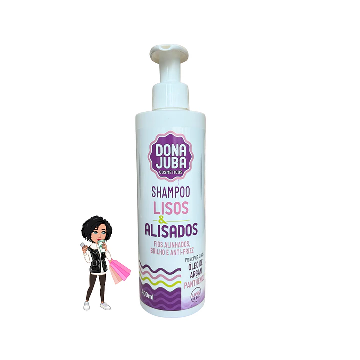 ✅Shampoo Dona Juba Lisos & Alisados – 400ml