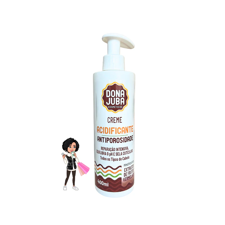 ✅Creme Acidificante Antiporosidade Dona Juba – 400ml