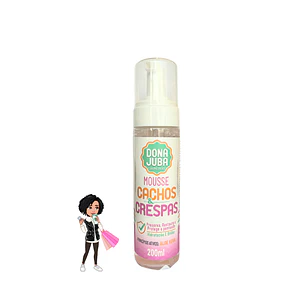 ✅Dona Juba Mousse Caracóis e Crespos 200ml – Definição, Hidratação e Proteção para os Seus Fios
