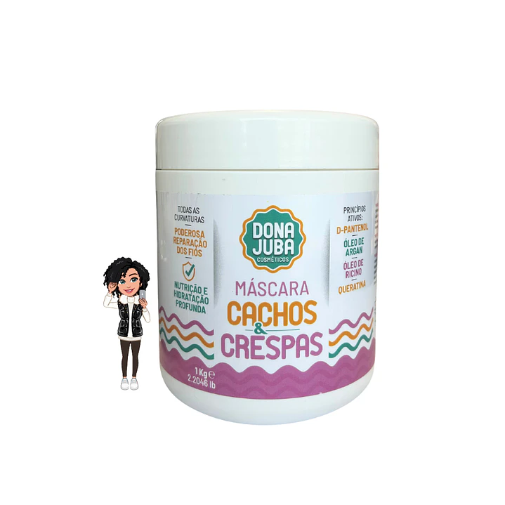 ✅Máscara cachos Dona juba 1kg 