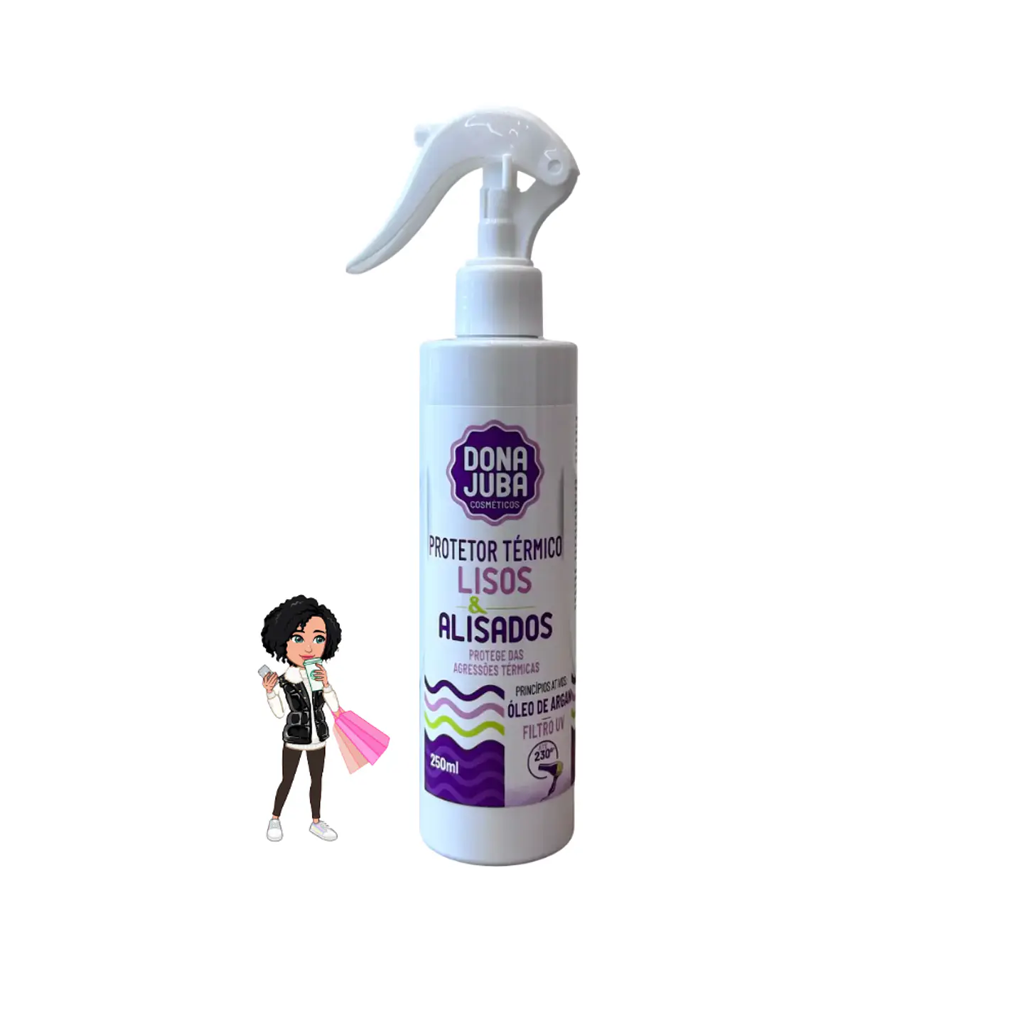 ✅Dona Juba Protetor Térmico Lisos & Alisados ​​(250ml)